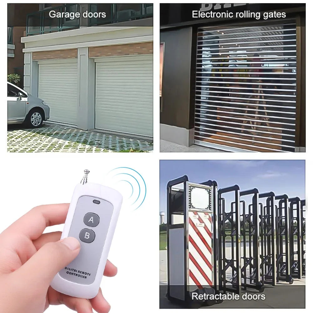 433MHz RF Remote Control 1527 Code – Garage & Smart Home RF Remote Control Babs