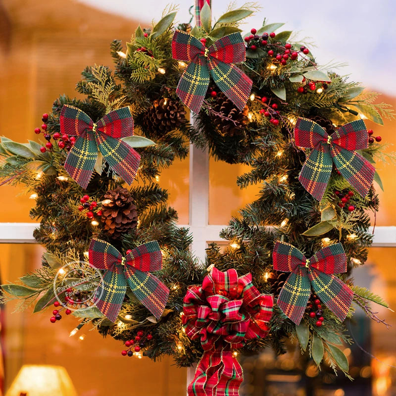 Christmas Bows Xmas Tree Ornaments – DIY Wreath & Gift Wrap Christmas Bow Ornaments Babs