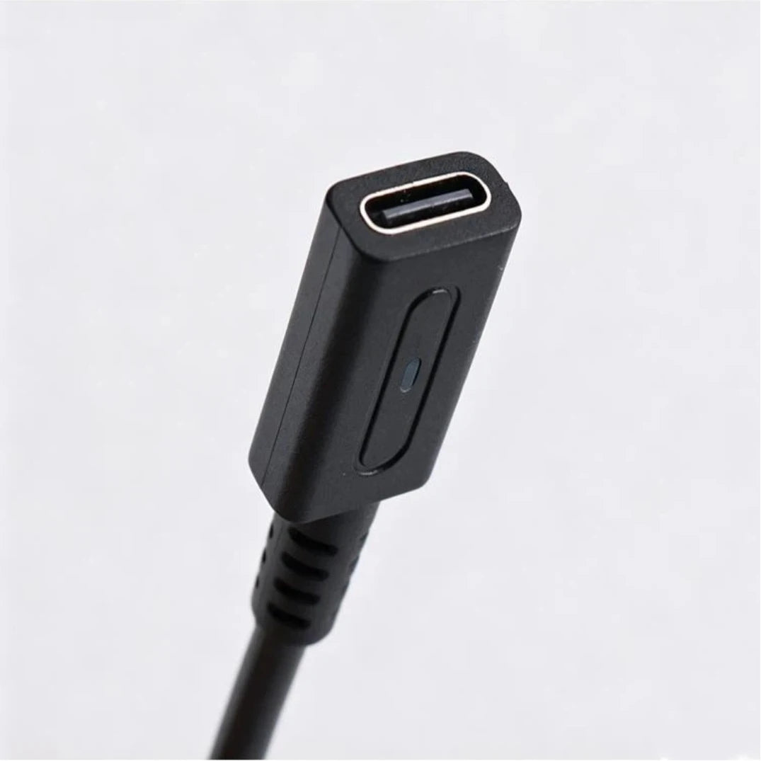 USB-C 45W PD GameCube Power Cable – 12cm Blue LED Adapter Game Console Power Cable Babs