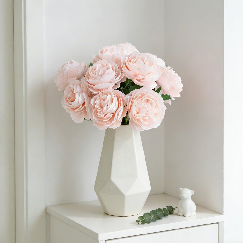 Artificial Silk Peony Flowers 4/8 Pcs – Wedding & Home Décor Artificial Silk Flowers Babs