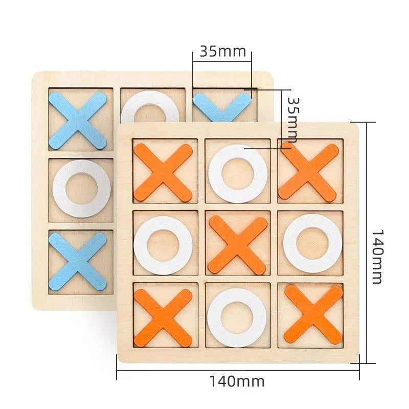 Wooden Mini Chess Puzzle Game – Educational Toy for Kids 3+ Wooden Educational Toy Babs
