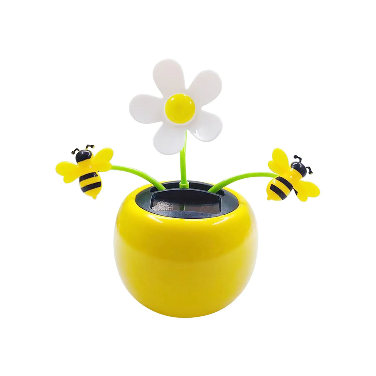 Solar Dancing Flower Toy – Sunflower Bee Butterfly Desk Decor Solar Dancing Toy Babs Yellow