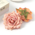 Silk Rose Artificial Flower Heads for Wedding & Home Decor 3/5 Pcs Artificial Flower Heads Babs M style 3Pcs