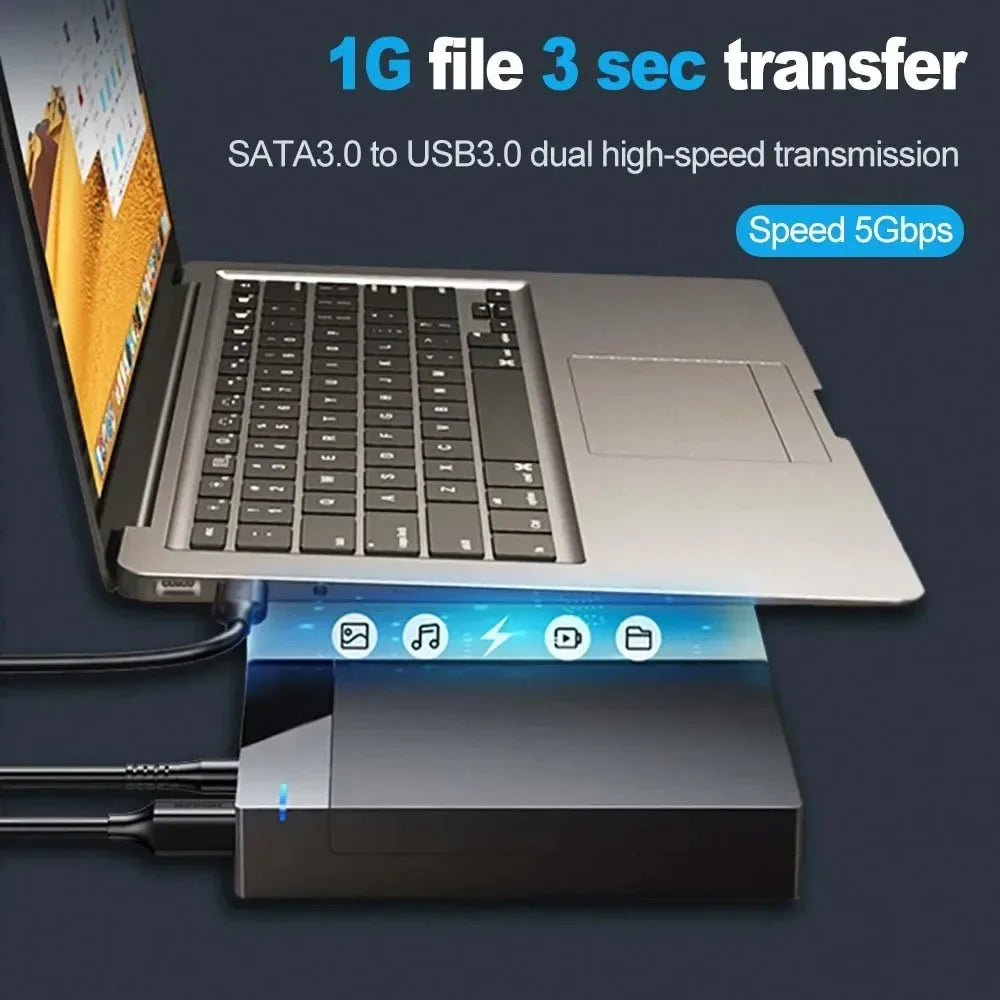 USB 3.0 External Hard Drive Enclosure 3.5/2.5" SATA HDD Case Hard Drive Enclosure Babs