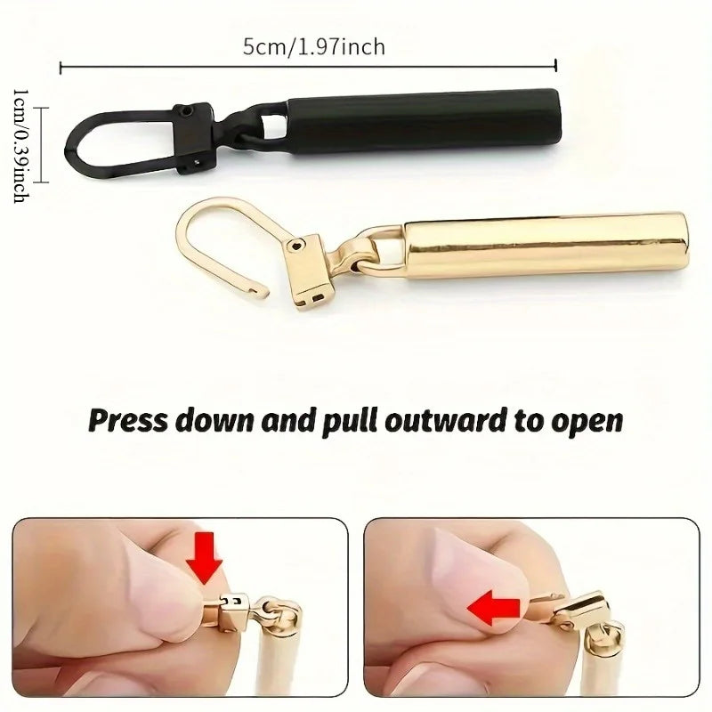 Metal Zipper Pull Replacement Sliders – DIY Sewing Repair Zipper Pull Slider Babs