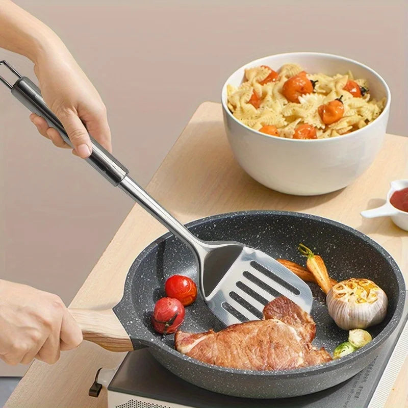 Stainless Steel Slotted Turner Spatula – Burgers & Steaks Kitchen Spatula Turner Babs