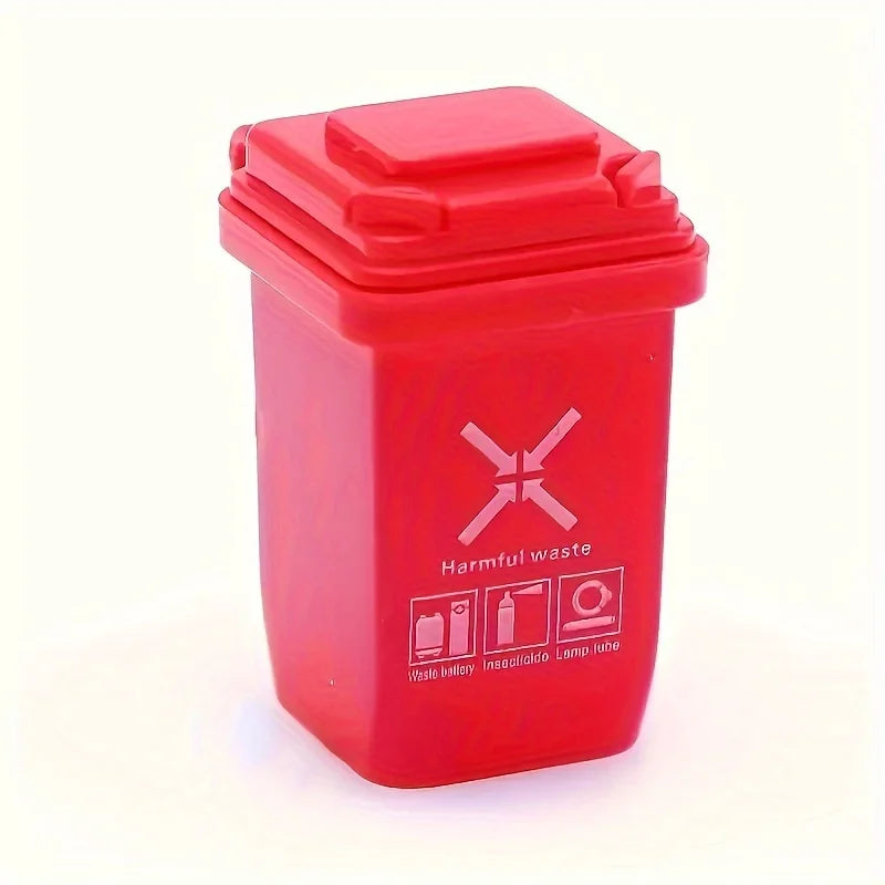 5-Pack Mini Garbage Sorting Trash Can Toy Set & Party Supplies Mini Toy Trash Can Set Babs