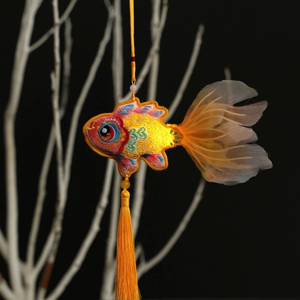 Koi Fish Tassel Pendant | Chinese New Year Good Fortune Decor Festive Tassel Pendant Babs