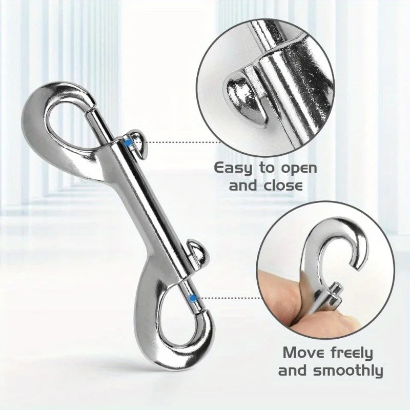 2pcs Double Ended Snap Hooks – Zinc Alloy Trigger Clips Metal Snap Hooks Babs