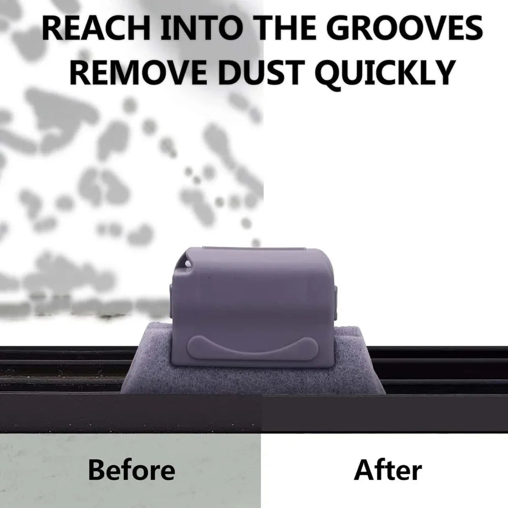 Window Track Groove Cleaning Brush – Replaceable Scrub Head Groove Cleaning Brush Babs