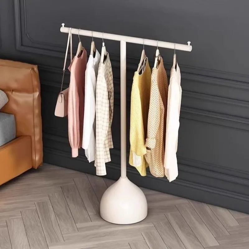 Floor-Standing Coat & Clothes Drying Rack – Metal, Foldable Coat & Drying Rack Babs