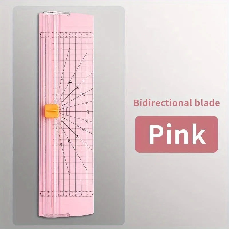 Mini A4 Double-Sided Paper Cutter – Portable Photo Trimmer Paper Trimmer Babs Pink