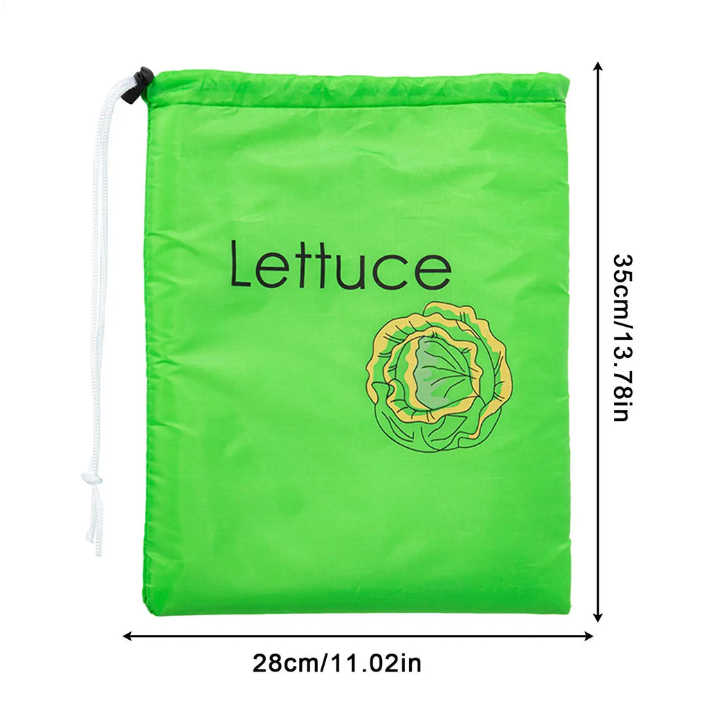 Insulated Drawstring Fruit & Vegetable Fresh-Keeping Bag Produce Storage Bag Babs