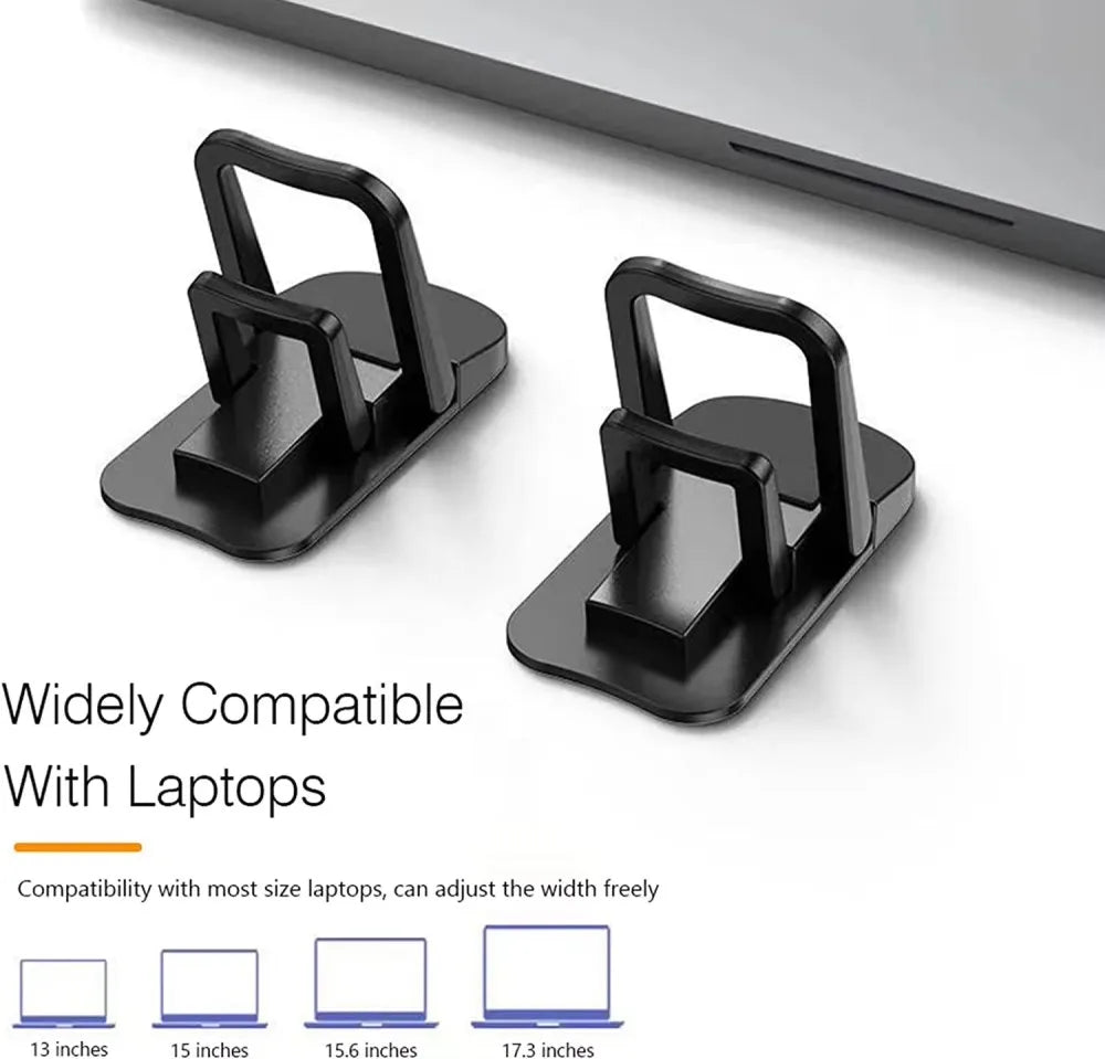 KEBIDUMEI 4Pcs Mini Folding Laptop Stand Legs – Ultra-Thin Portable Laptop Stand Legs Babs