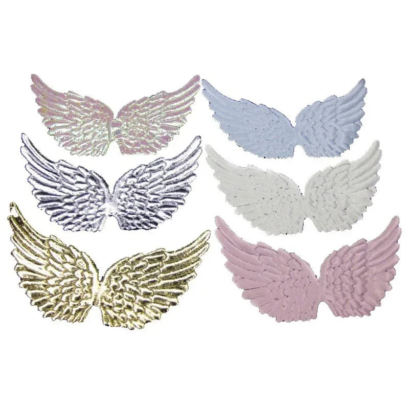 13cm Angel Fairy Wing Patches – DIY Costume & Party Ornament Fabric Applique Patch Babs