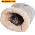 Warm Semi-Enclosed Cat Sleeping Bag – Machine Washable Pet Nest Cat Sleeping Bag Babs Grey