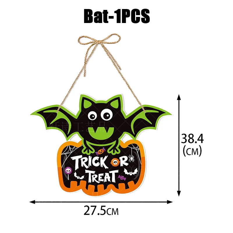 Halloween Swirl Hanging Ornaments – Pumpkin Bat Ghost Decor Halloween Hanging Decor Babs Style C-1PCS