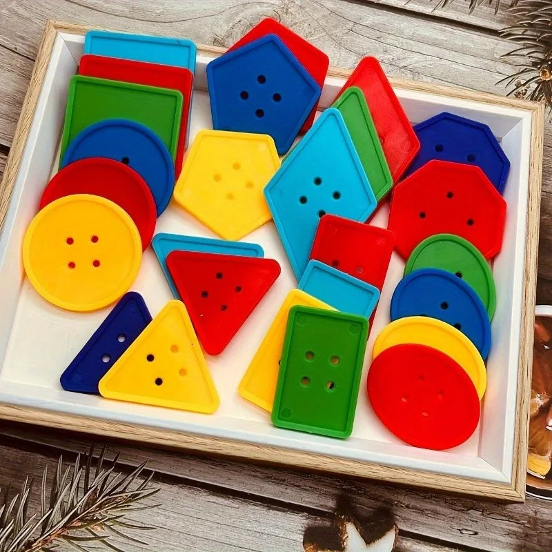 50Pcs Large Geometric Buttons for Sewing & DIY Crafts Craft Sewing Buttons Babs