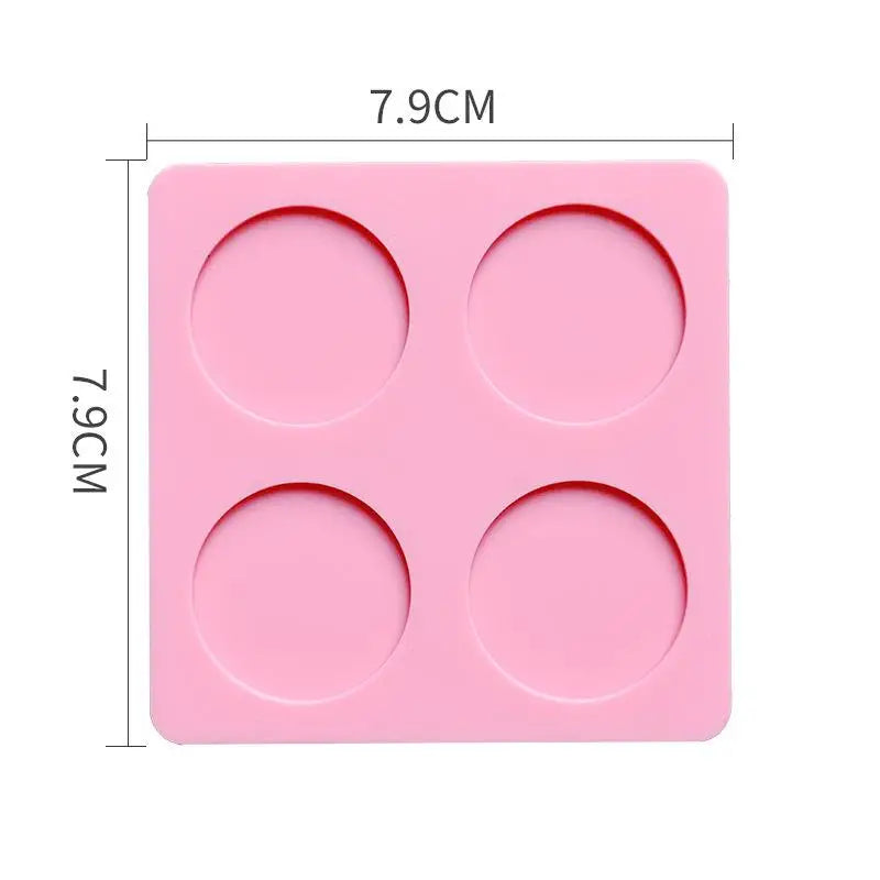 Wax Seal Stamp Silicone Mold Pad | 25mm DIY Craft Tool Wax Seal Mold Pad Babs Round Pink