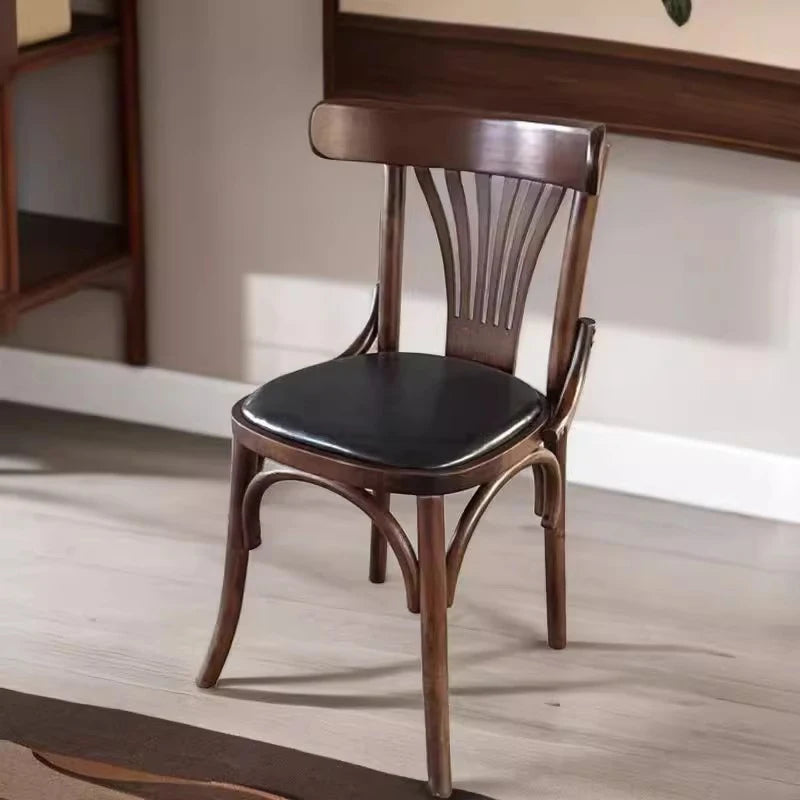 Nordic Solid Wood Dining Chair – Cushioned Modern Design Dining Chair Babs Style F