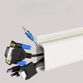 40cm Under-Desk Cable Organizer – Self-Adhesive Cable Raceway Cable Management Raceway Babs White