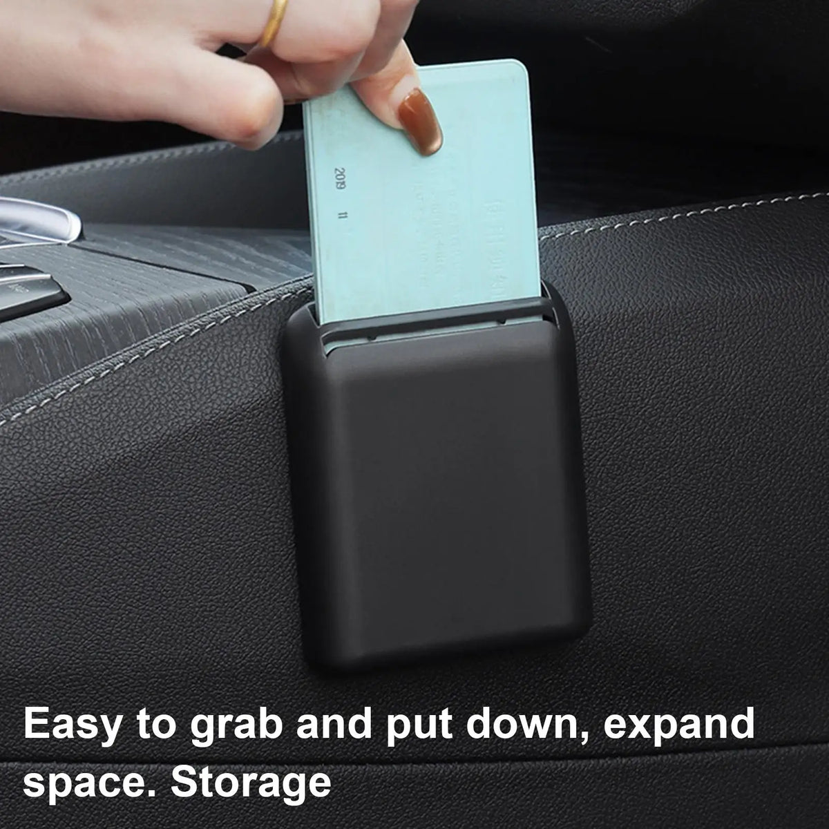 Car Seat Crevice Card Organizer – Universal ABS Holder Car Card Organizer Babs
