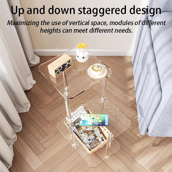 Transparent Acrylic Side Table – Modern Minimalist Design Acrylic Side Table Babs
