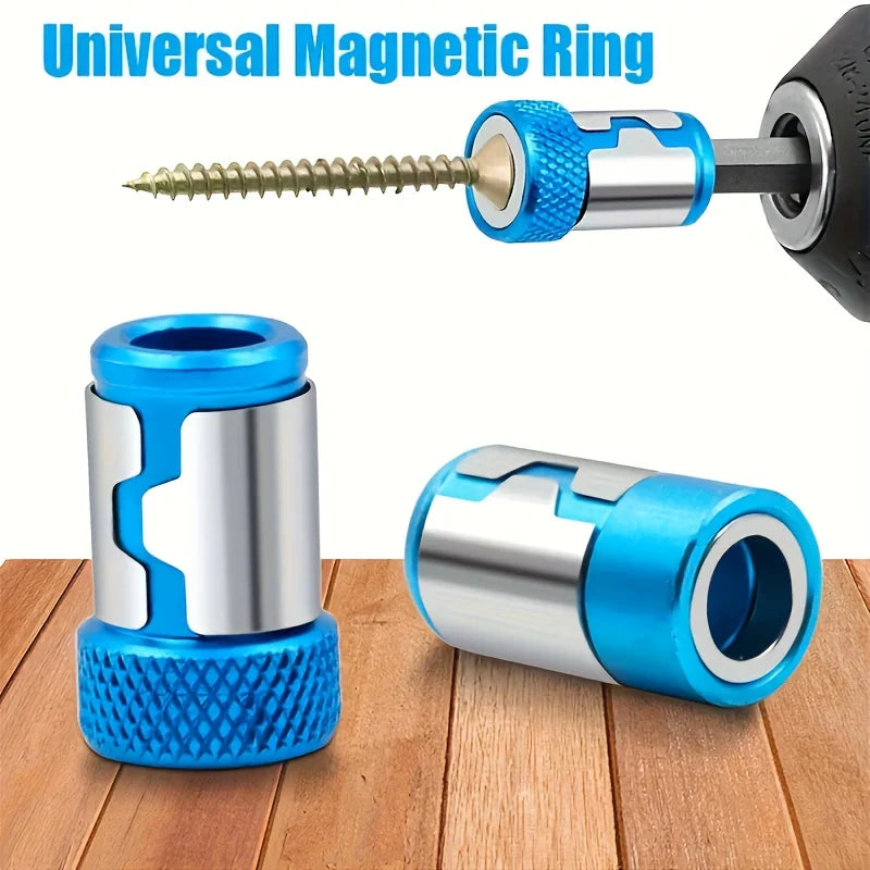 3-Pack Magnetic Lock Ring 1/4" Hex Shank Drill Bit Magnetizer Drill Bit Accessory Babs