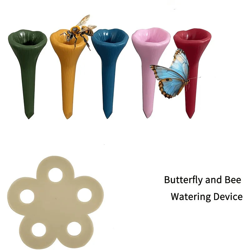 Flower Shape Bee Drinking Fountain & Resin Water Feeder Bee Water Feeder Babs