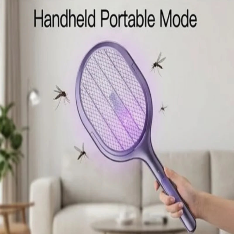 Telescopic Electric Mosquito Swatter & UV Trap Lamp Rechargeable Electric Bug Zapper Babs