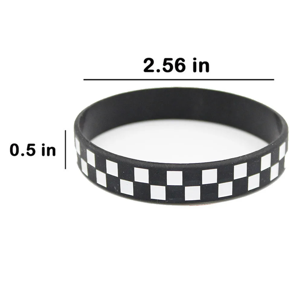 Racing Car Silicone Wristbands Party Favors – 6/12/24 Pcs Party Favor Wristbands Babs Black 24 Pcs