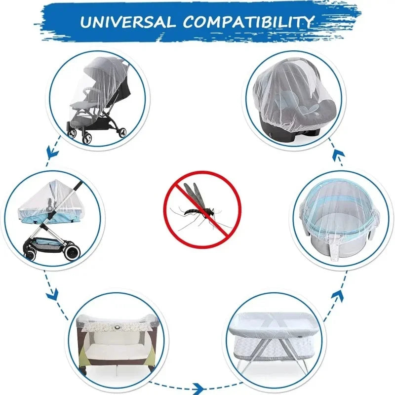Baby Mosquito Net for Stroller, Crib & Mini Crib | Safe Baby Mosquito Net Babs