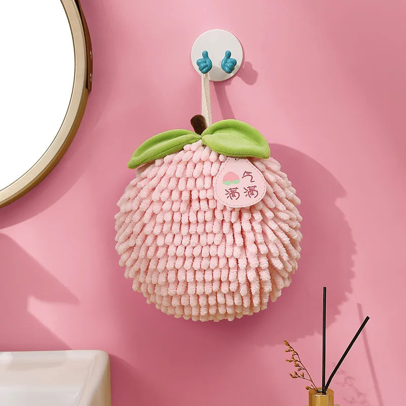 Chenille Hand Ball Towel – Quick Dry, Soft & Absorbent Hand Towel Babs C