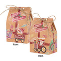 Christmas Kraft Paper Candy Gift Boxes – Santa House Design Holiday Gift Boxes Babs Style2 5pcs