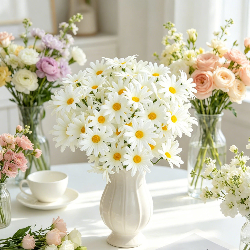 Artificial Silk Chrysanthemum Bouquet – Wedding & Home Décor Artificial Flower Bouquet Babs