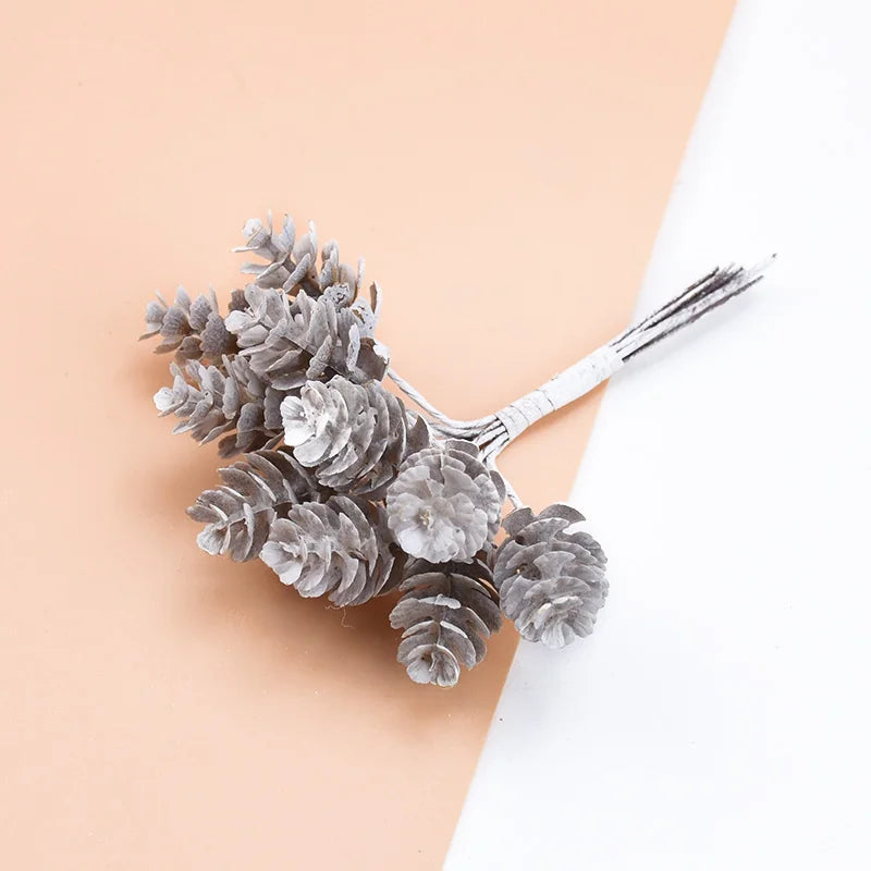 Artificial Pine Cone Branch Decor 1/3pcs – Christmas & Wedding Artificial Branch Decor Babs 3 3 pcs