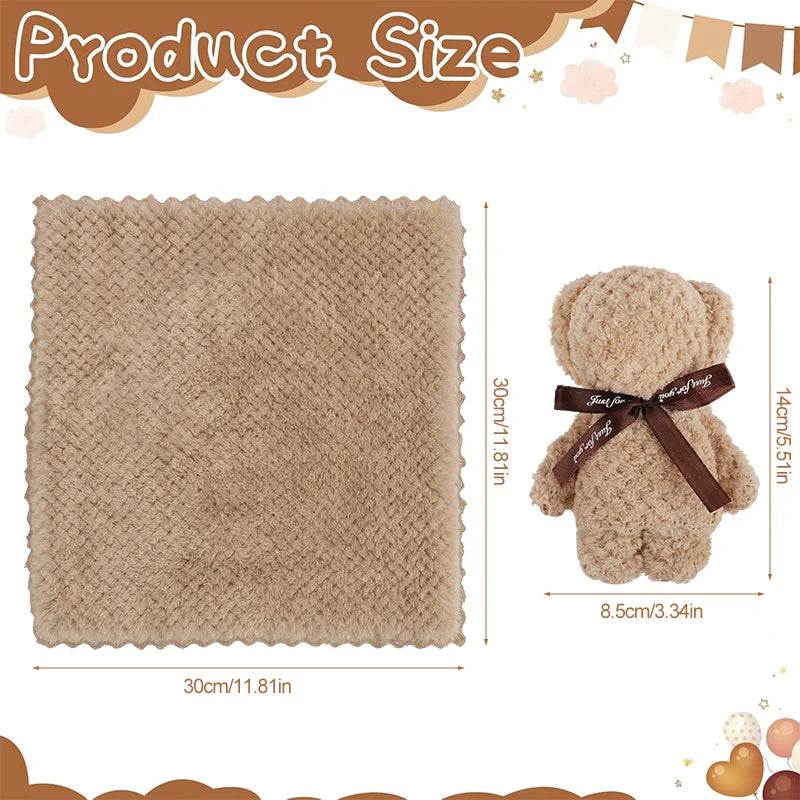 Teddy Bear Towel Gift 1-10Pcs | Baby Shower & Party Favors Novelty Towel Gift Babs