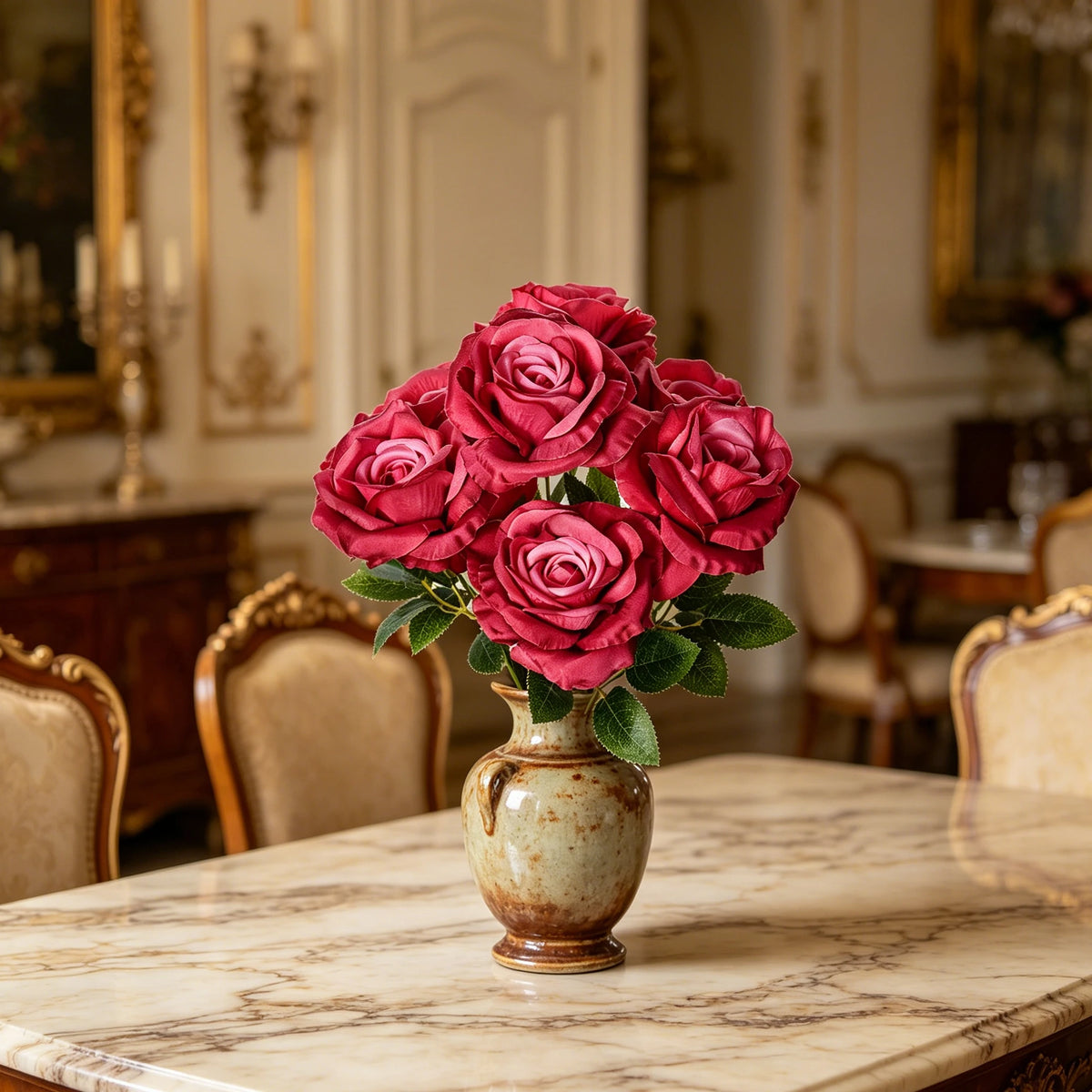 Artificial Silk Rose Bouquet – Wedding & Home Decor Artificial Flower Bouquet Babs