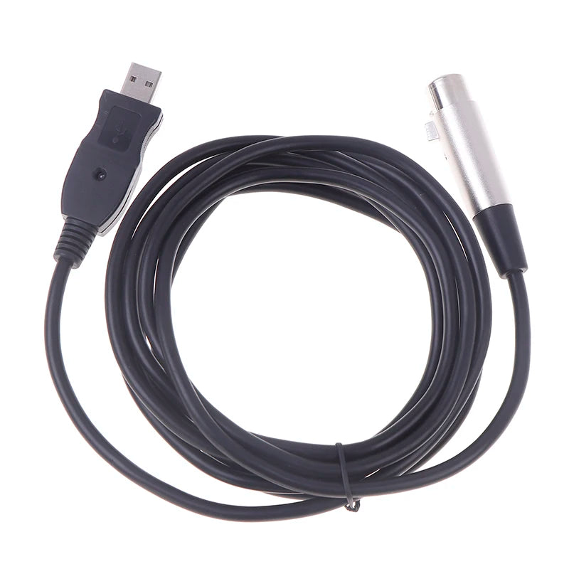 USB to XLR Microphone Cable – Computer Audio Adapter Microphone Adapter Cable Babs