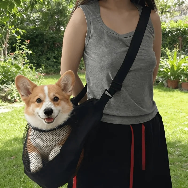 Mesh Pet Carrier Sling Bag – Crossbody & Shoulder for Small Pets Pet Carrier Sling Babs