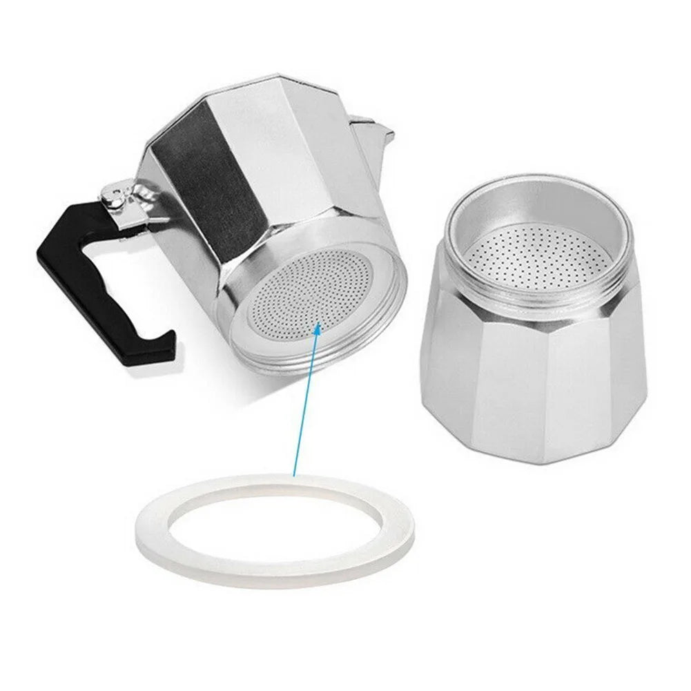 Silicone Moka Pot Seal Ring & Filter Screen – 6 Sizes Moka Pot Seal Ring Babs