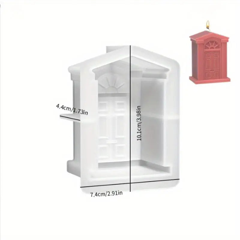 European Church Window Silicone Mold – DIY Candle Resin Plaster Silicone Craft Mold Babs A
