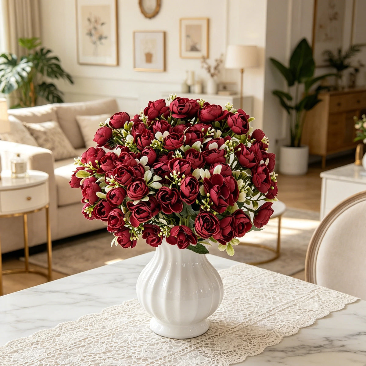 Artificial Silk Rose Tea Bud Flowers – Wedding & Home Decor Artificial Silk Flowers Babs