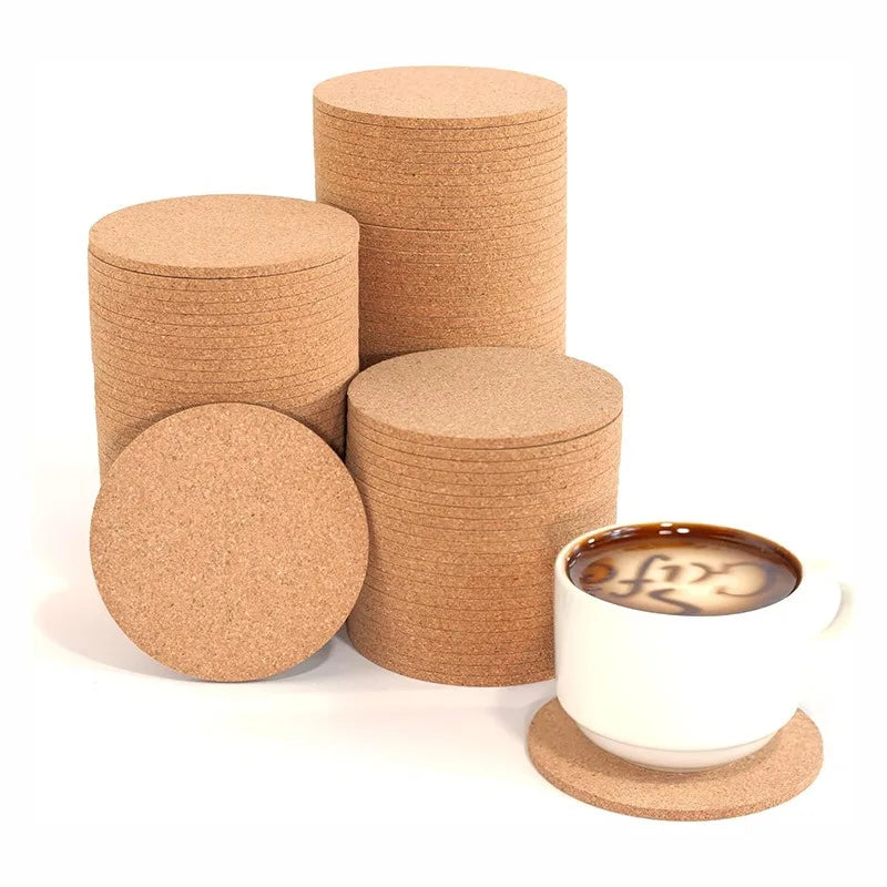 Cork Coasters for Drinks – Eco-Friendly Aesthetic Table Coasters Cork Coaster Set Babs