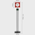 Luxury Nordic Floor Clock – Modern Metal & Acrylic Home Decor Floor Clock Babs Red