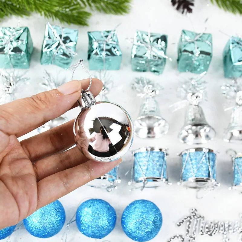 32-Piece Christmas Ball Ornaments Set – Xmas Tree Pendants Christmas Tree Ornaments Babs