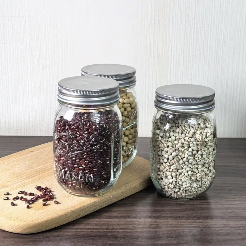 Glass Sealed Jar for Honey, Jam, Oats & Food Storage Glass Storage Jar Babs