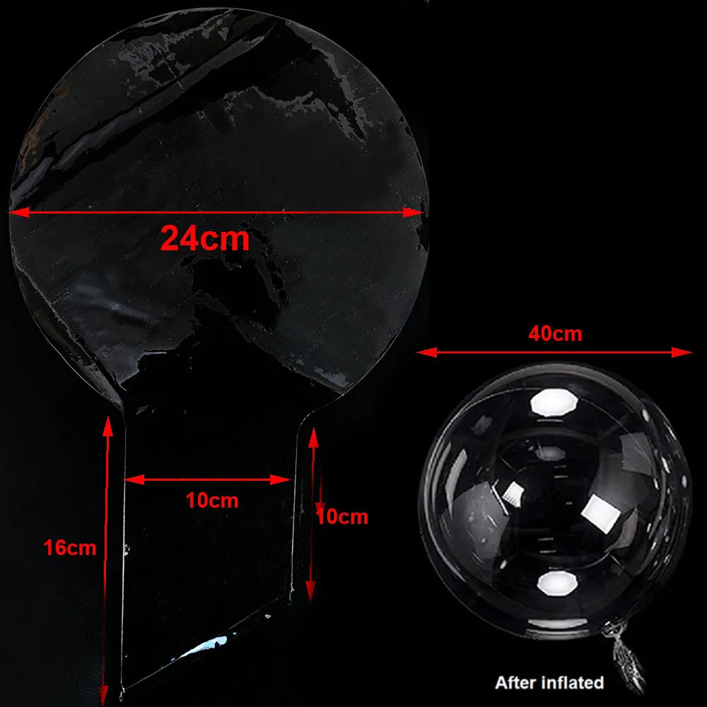 Transparent Bobo Bubble Balloons 10–100pcs | 24" Party Decor Party Balloons Babs bobo balloon 40pcs