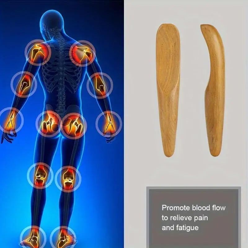2pcs Vietnamese Wood Massage Sticks – Gua Sha Scraping Tool Wood Massage Tool Babs 2pcs