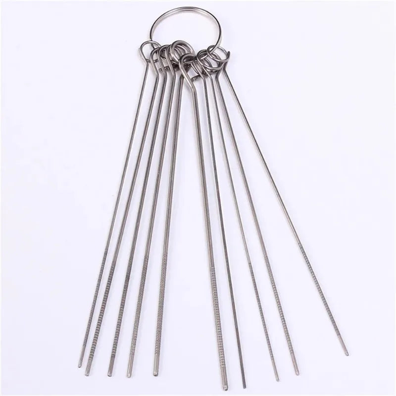 10-Pc Stainless Steel PCB Desoldering Needle Set 0.7–1.3mm Desoldering Needle Set Babs